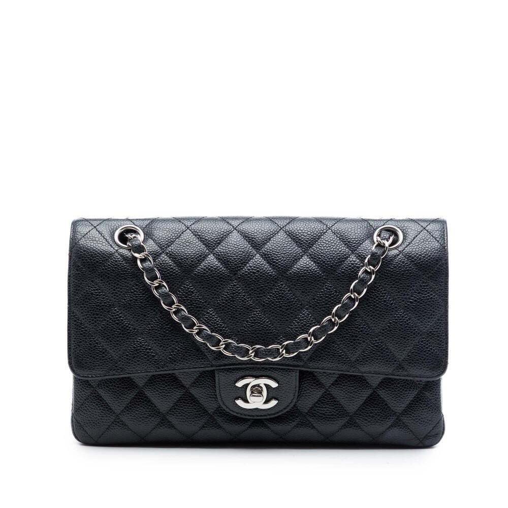 Pre-Loved Chanel Medium Classic Caviar Double Flap